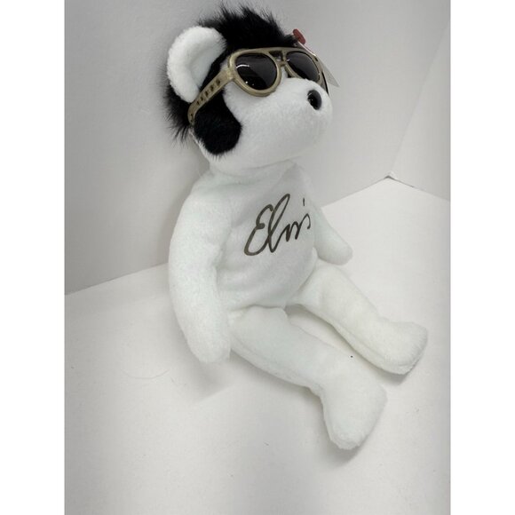 Ty Beanie Baby Viva Las Beanies the Elvis Bear Plush 2008 Walgreen's Exclusive - Picture 5 of 12